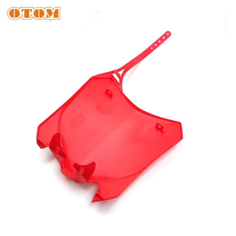 OTOM Motocross Dirt Bike Front Number Plate Black Number Plates Board For HONDA CRF250R CRF450R 2014-2017