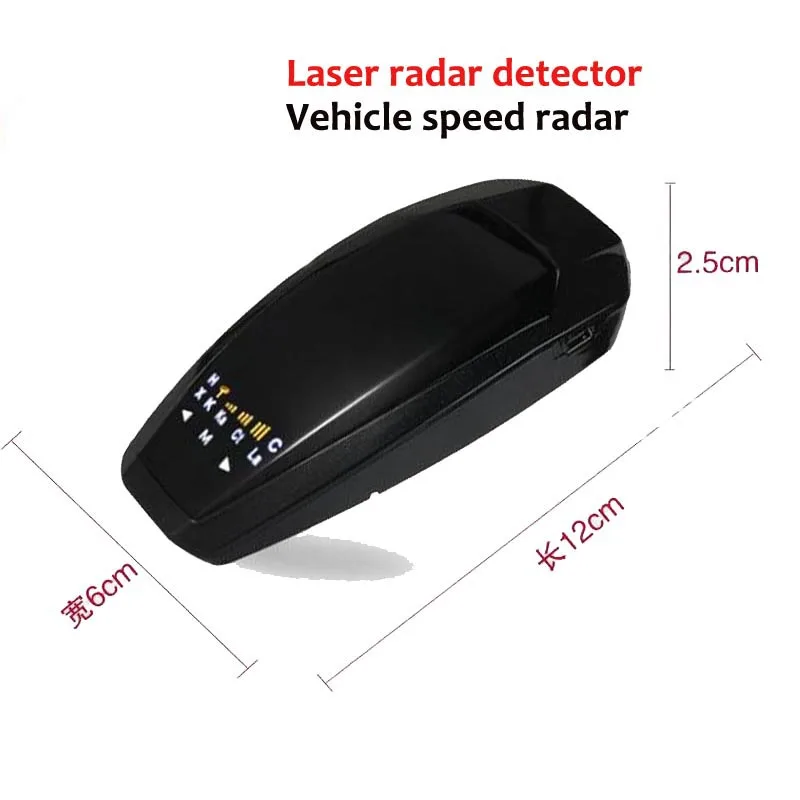 Car Radar Detector English Russian Auto 360 Degree Vehicle VB Speed Voice Alert Alarm Warning 17 Band LED Display