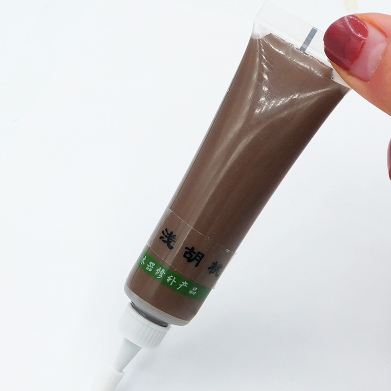 18g Shallow Walnut Paint Furniture Paint Wood Furniture Repair Paste for Wood Door Floor Refurbish Scratch Hole Cracks Remover