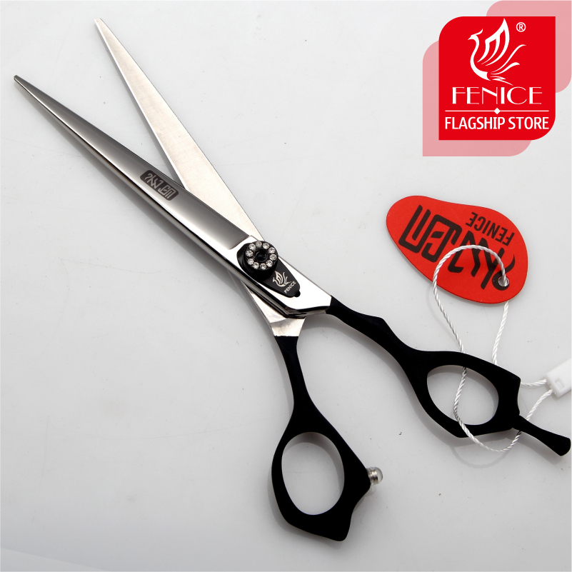 Fenice 7.0 7.5 8.0 inch professional dog grooming pet scissors for dog hair cutting straight shears tijeras tesoura