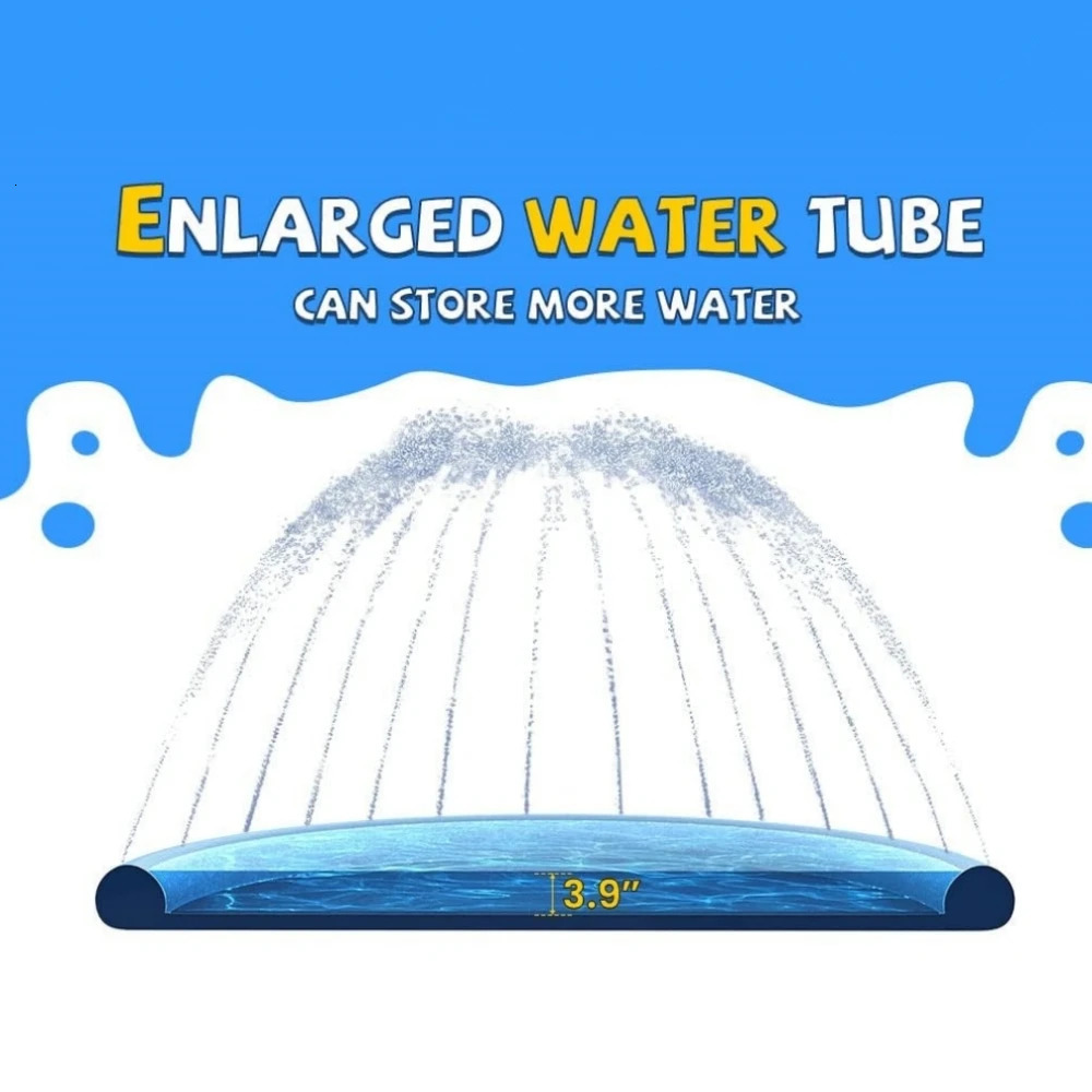 100/150/170cm summer pet swimming pool inflatable water slide mat outdoor interactive fountain toy 240507
