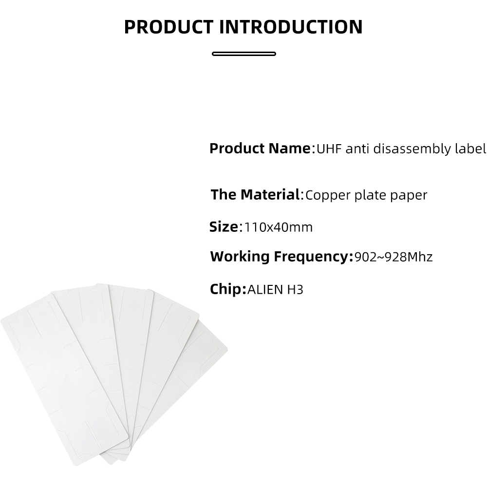 10pcs/Lot 915MHz 860~960MHz High Quality Long Range Anti-Detachable Label Rfid UHF Sticker Tags Cards for RFID Reader
