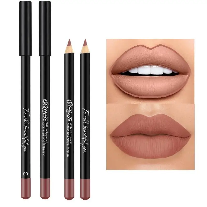 f fad Color Matte Lipstick Pencil Long Lasting Lip Liner Veet Lips Makeup Cosmetic Maquille Women Beauty Make Up Can Be Cut s
