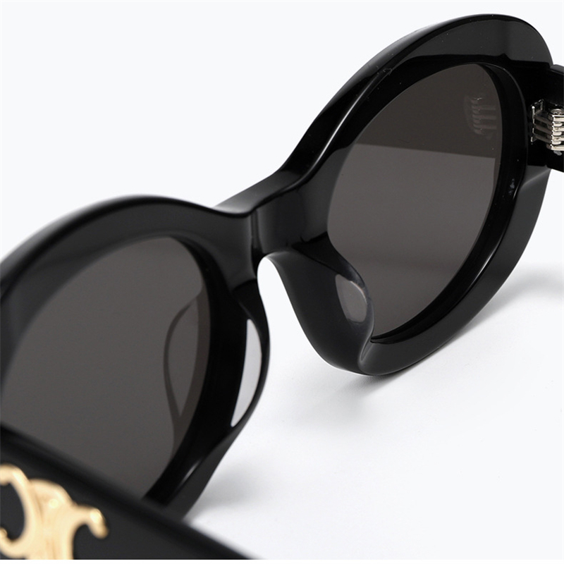 Acetate Sunglasses Women Oval Sun Glasses Frames Nylon Lenses Acetate Thick Butterfly Cellulose Black Tortoise Vintage Retro 9045 IVISTA