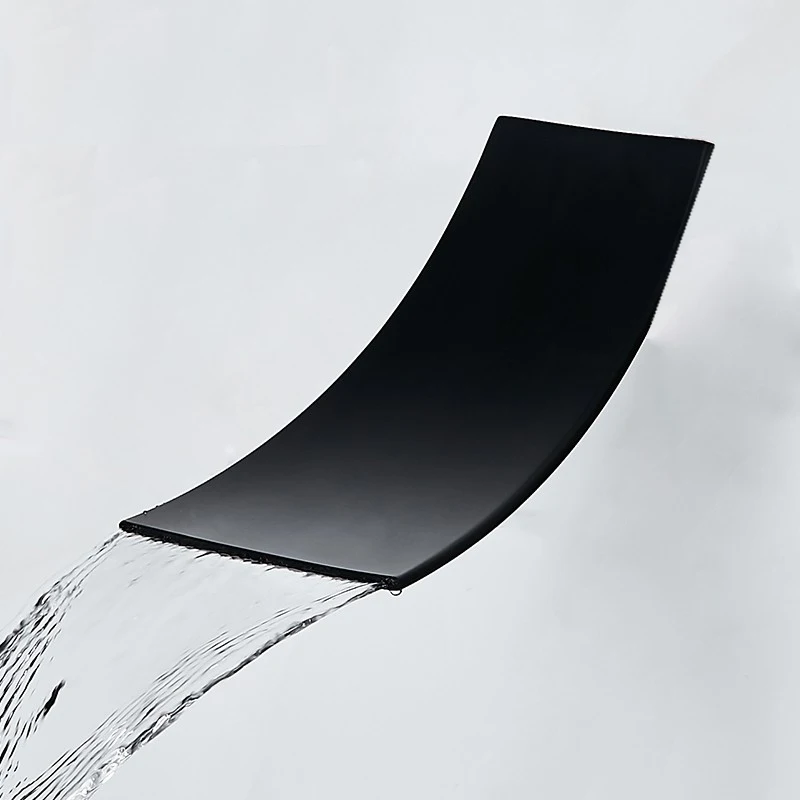 waterfall and rainfall shower head concealed brass bathroom square shower heads faucet LT-304B