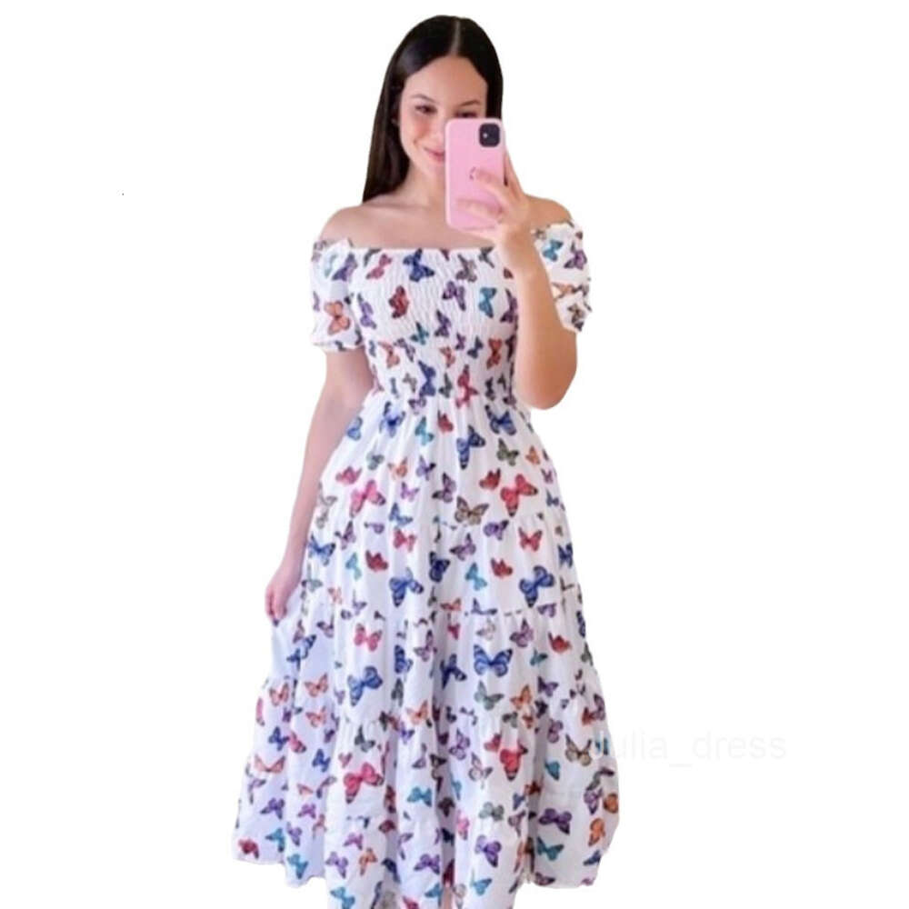 2024 Spring/Summer New Dress Art French Fresh Print Fashion Womens Wear