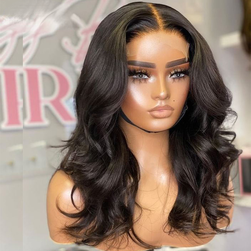 Free shipping Brazilian Body Wave Frontal Short blonde 13x4 Lace Front Human Hair Wigs For Women Ombre Closure Bob Wig Transparent Pre Plucked