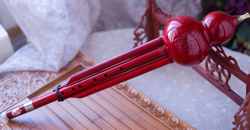 Handmand Resin Hulusi Flute Improved Bass D AGF E Tone Hulusi Two-tone Folk Chinese Musical Instrument Professional Flauta