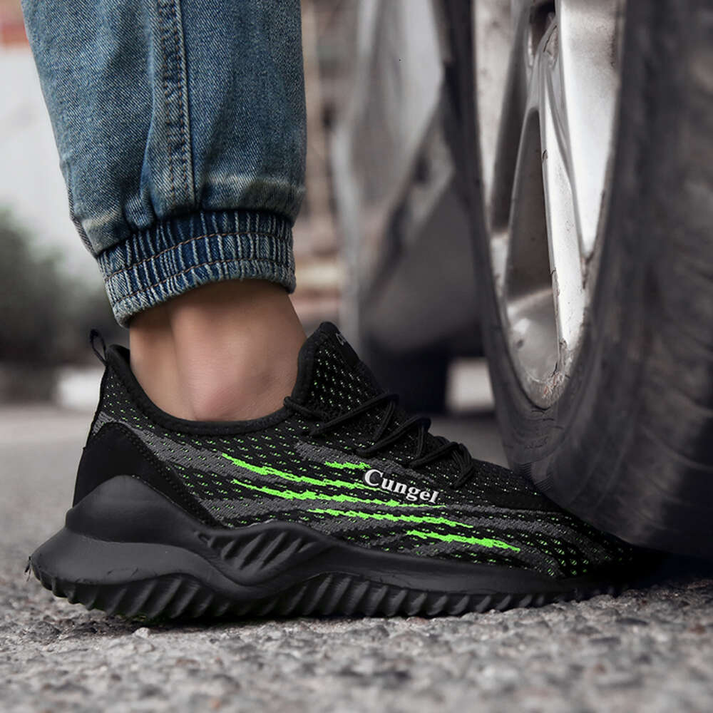 Ddmyoutdoor Safety Sneakers Steel Toe Puncture Proof Work Shoes Boots Indestructible Footwear Men Security Tennis