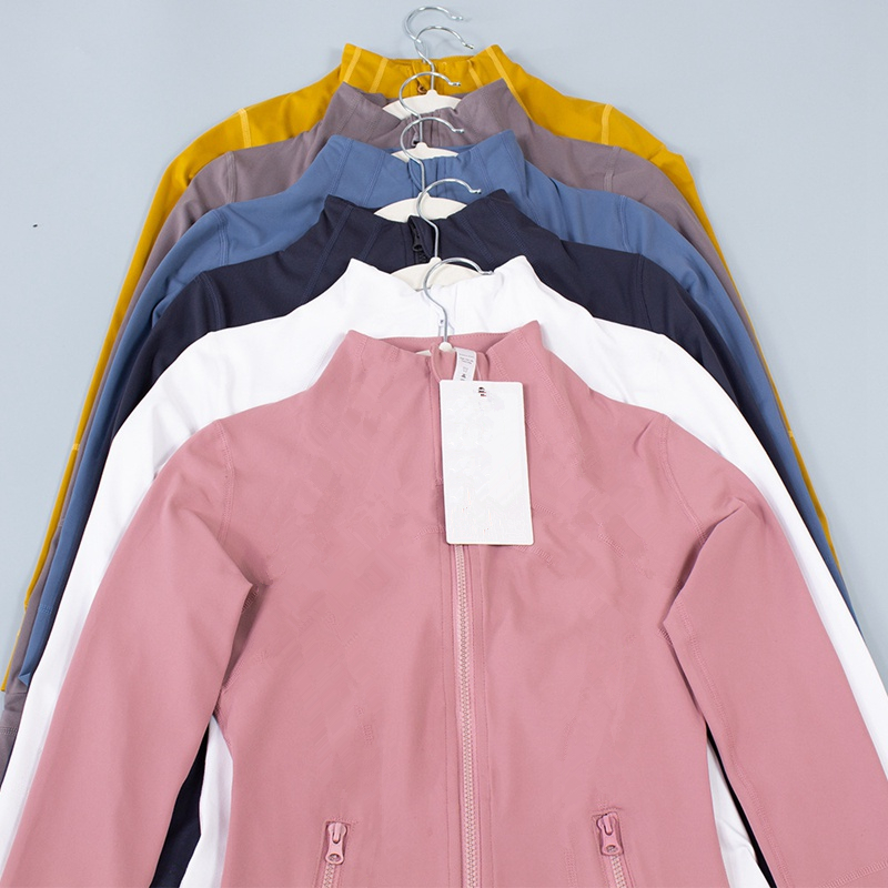 Women's Yogas Sport Jacket Workout Sport Coat Fitness Jackets Sport Quick Dry Activewear Top Solid Zip Up Sweatshirt Sportwear Women Yoga