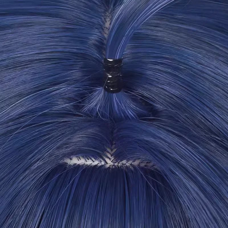 a Cosplay HSR Wig cm Seele Long Dark Blue Mixed Purple Wigs Heat Resistant Synthetic Hair s