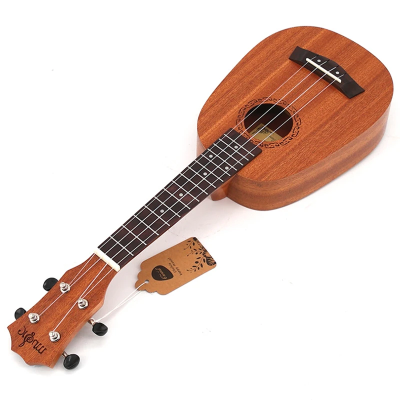 21 inch Small Ukulele Pineapple-shaped Soprano Uku Wholesale All Sapele Ukelele 4 String Rosewood Fingerboard Music instrument