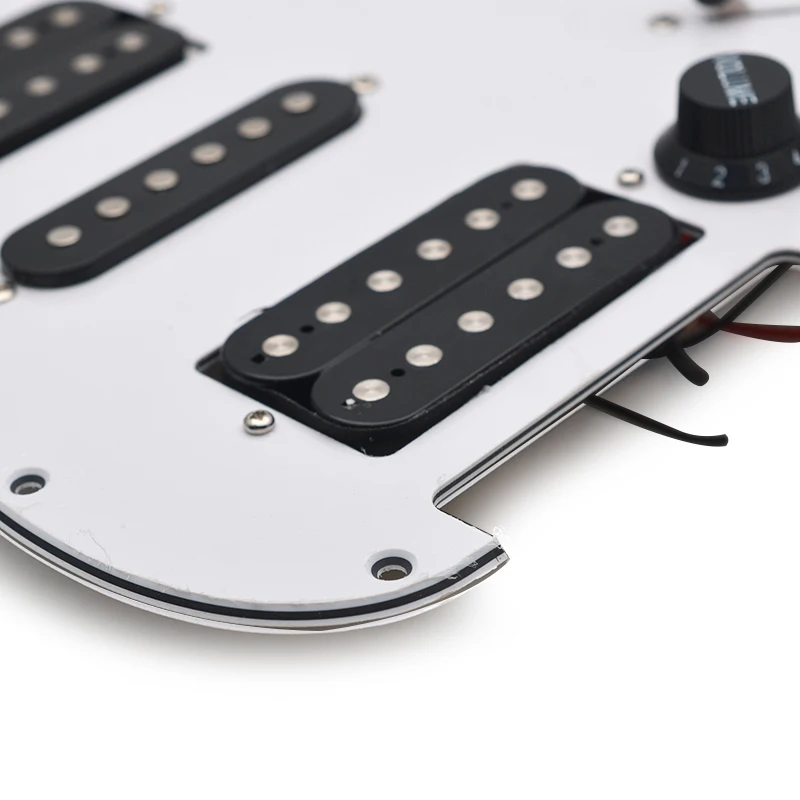 ST Style Electric Guitar Pickguard Electric Guitar Pickguard and Black HSH Loaded Prewired Scratchplate Assembly