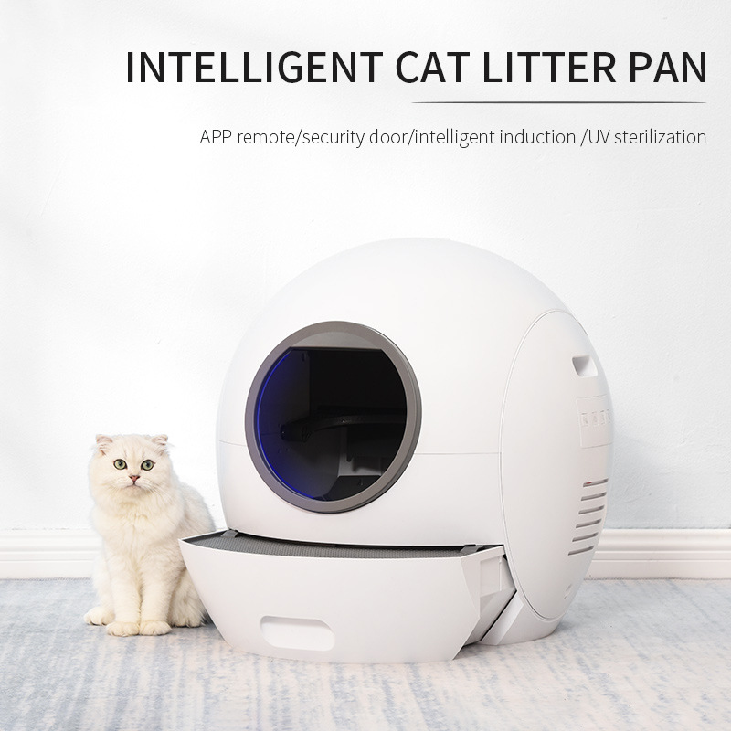 Wholesale Price High Tech Wifi Automatic Smart Cat Litter Box Large Size Intelligent Self Cleaning