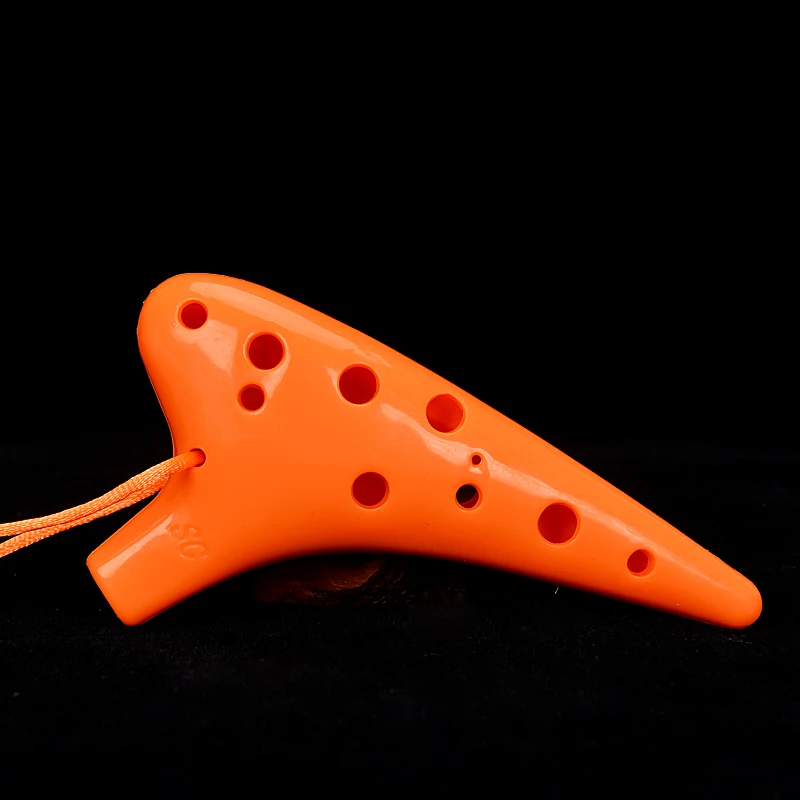MINI Ocarina 12 hole Soprano C KEY SC mini ABS resin Ocarina flute Orff Musical Instruments Flauta for Childen Student play
