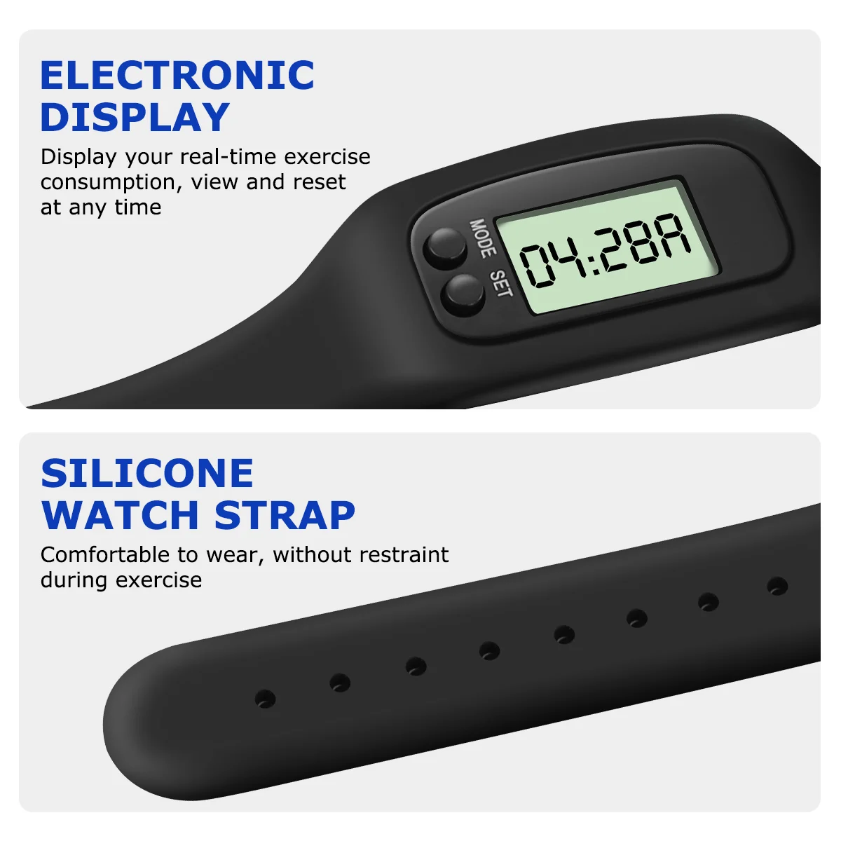 hot sale Walking Distance Counter Electronic Watch Digital Male LCD Bracelet Pedometer Fitness