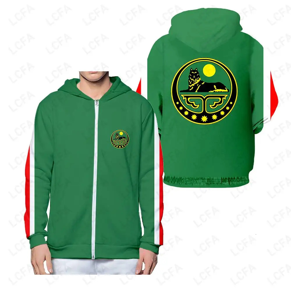 Autumn Chechnya Independent Republic National Flag Long-sleeved Men 3D Casual T-shirt Trousers Clothes Tracksuit Sweatpant Suit 240517