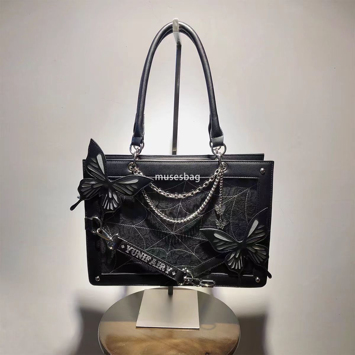 Authentic original butterfly design women's bag, large capacity Y2K bag male and female designer bag cartoon handbag shoulder bag