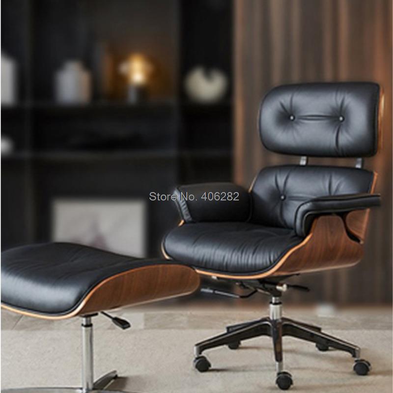 Boss Chair Leather Computer Chair Office Chair Single Sofa Home Desk Ergonomic Chair Comfort