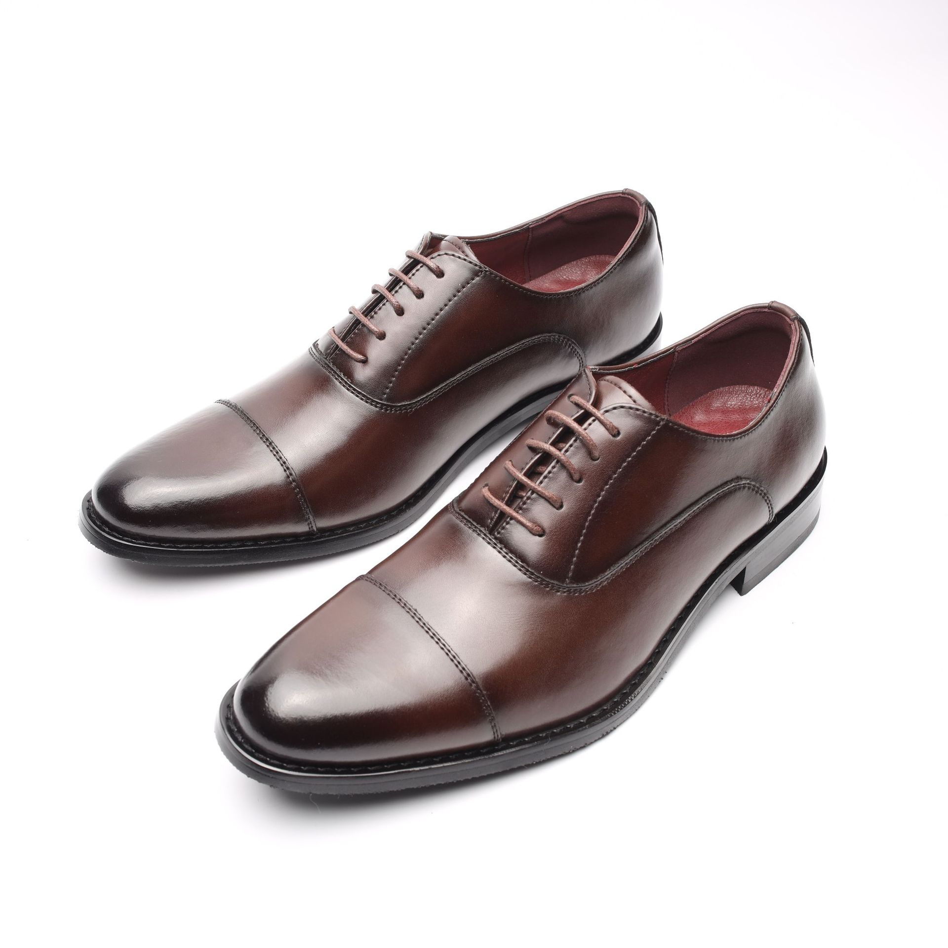 business Oxford formal Men's genuine men's elevated leather shoes British style Lhshoe