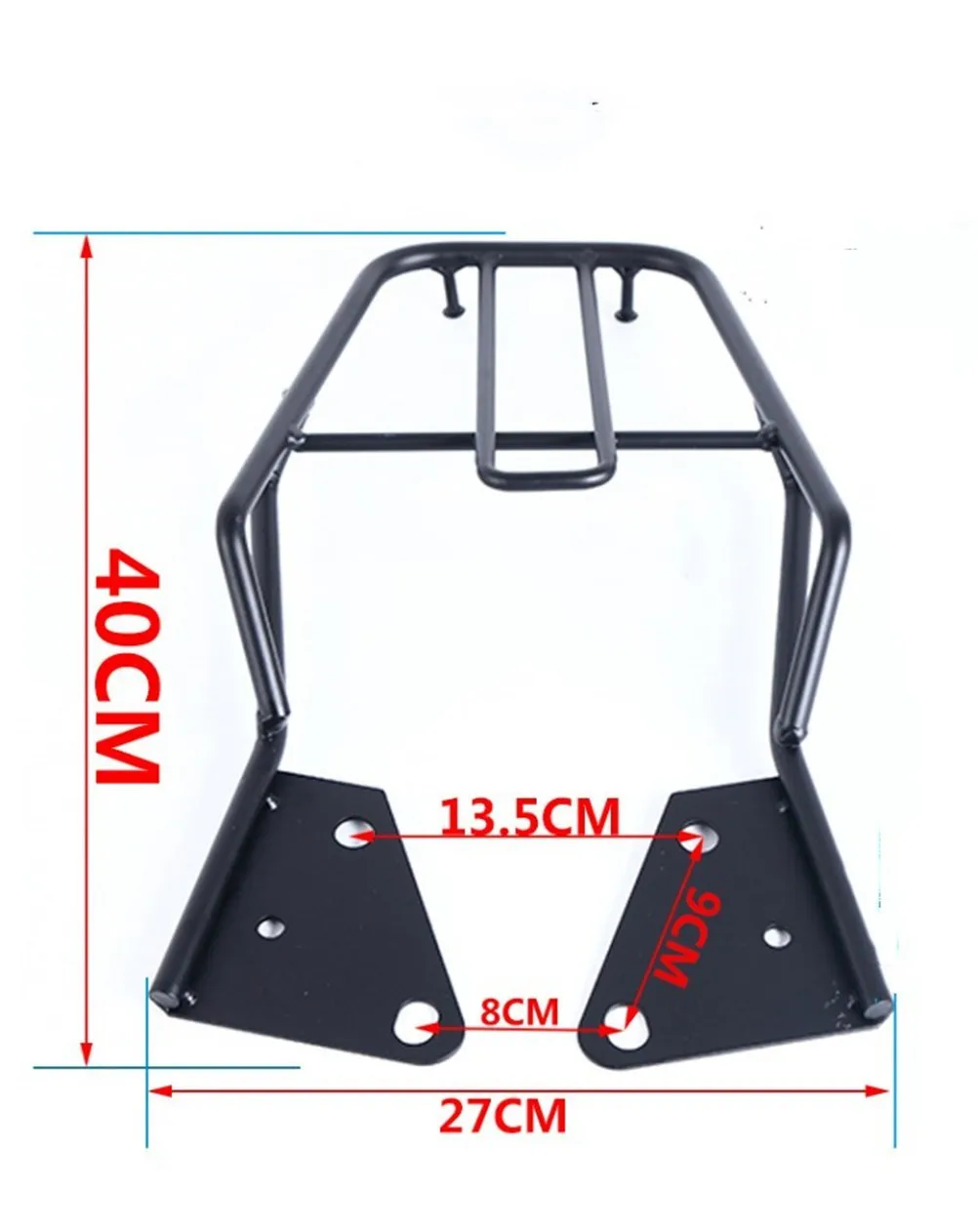 Motorcycle Black Luggage Carrier Rack Support Holder Saddlebag Cargo Shelf Bracket Kit for Honda MSX125 Msx 125