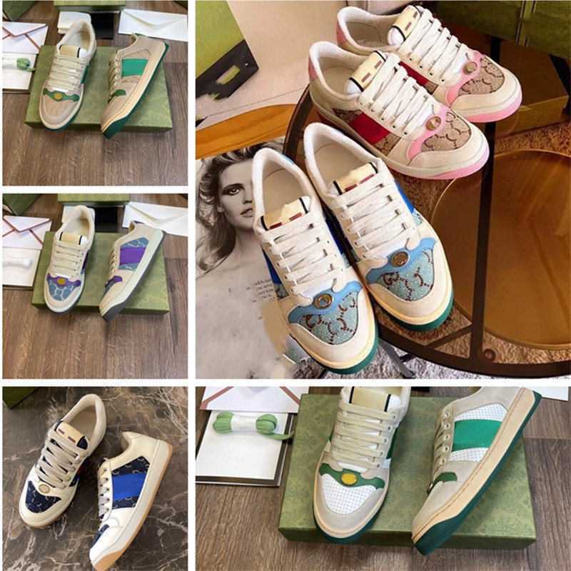 Shoes of Casual Office Out Sneaker Sports Trainers Tiger Embroidered Black White Green Walking Mens Women Designer Sneakers 5 s