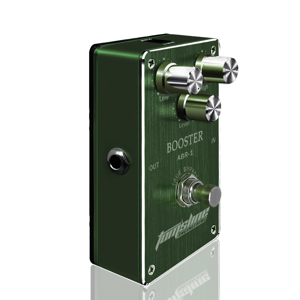 AROMA ABR-1 Booster Guitar Pedal Adjustable Treble and Bass Range +-14dB Electric Guitar Effect Pedal Ture Bypass Guitar Parts