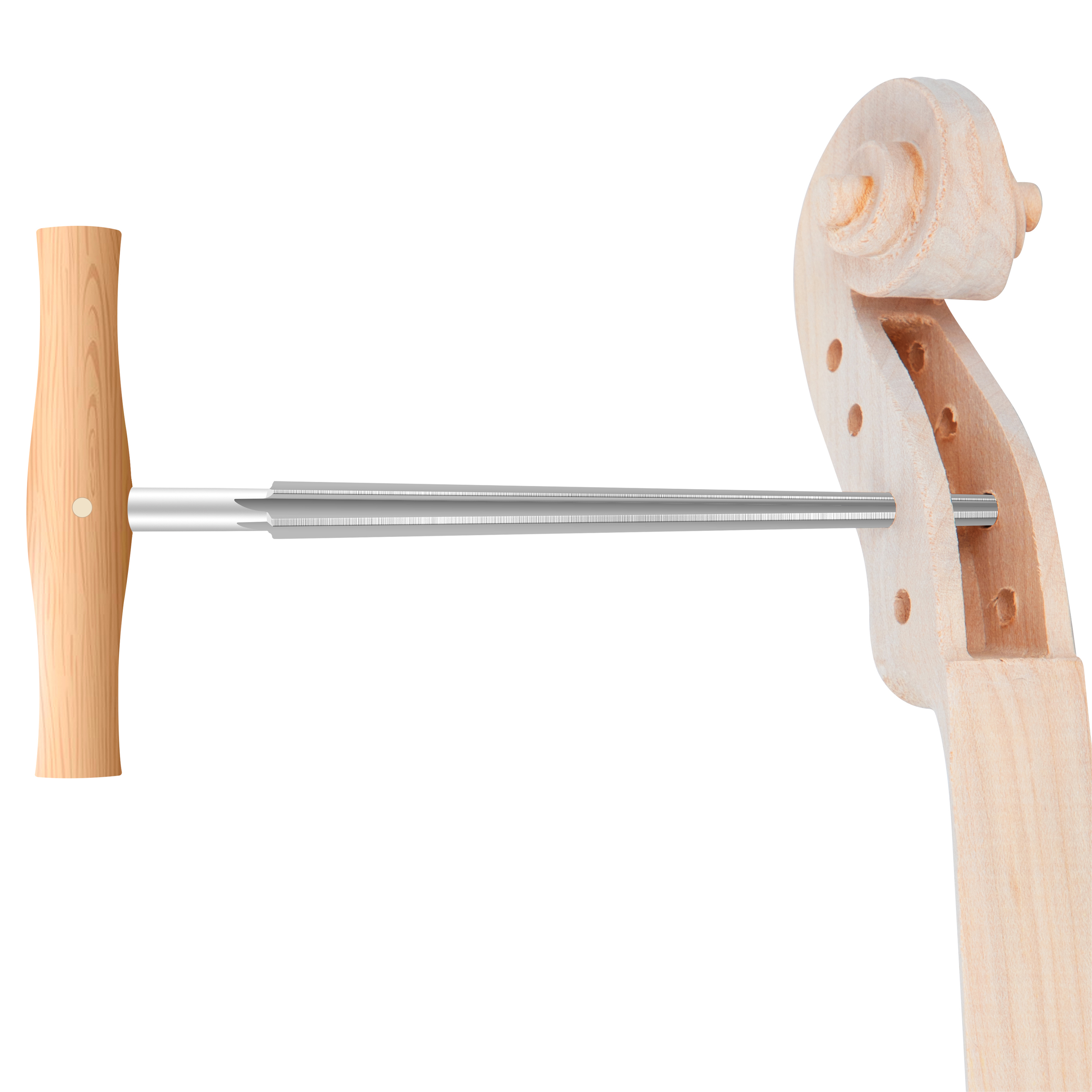 Violin Viola Cello peg Hole Reamer for 3/4 4/4 1/2 1/4 Cello/Double bass end pin reamer HSS Blade,Luthier Making repair tools