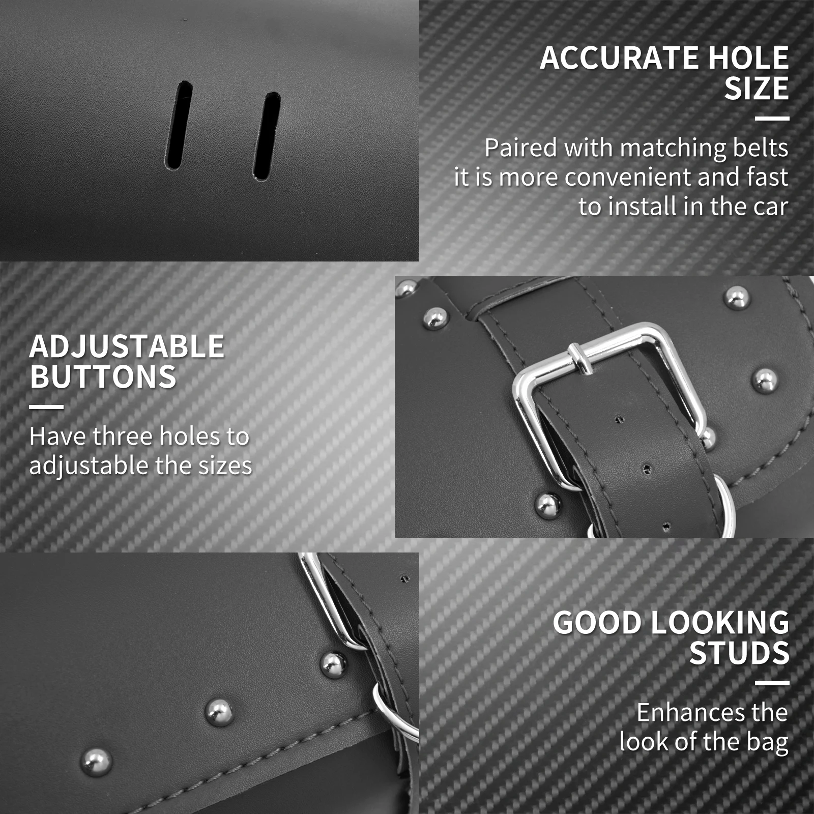 Motorcycle Fork Tool Bags Storage PU Leather Travel Pouch Front Luggage Bag Universal For Harley Sportster Touring Softail Dyna