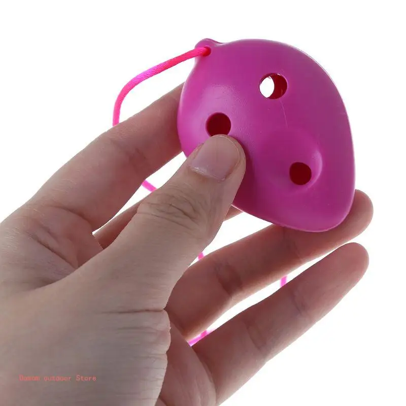 6 Hole Ocarina Soprano C for Key ABS Plastic Handmade Musical Instruments Gift