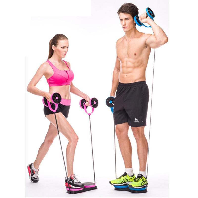 hot sale Indoor Multifunctional Abdominal Muscle Trainer Twist Waist Arm Power Gym Equipment Portable Home Gym Exercise Abs Wheel Roller
