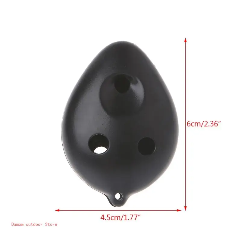 6 Hole Ocarina Soprano C for Key ABS Plastic Handmade Musical Instruments Gift