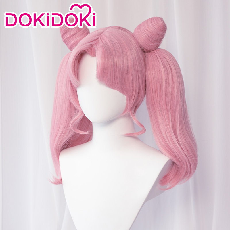 Chibii 2025 Usaa Wig Anime Cosplay Wig DokiDoki Pink Ponytail Wig Hair Heat Chibii Usaa Resistant new Synthetic Twin Tails