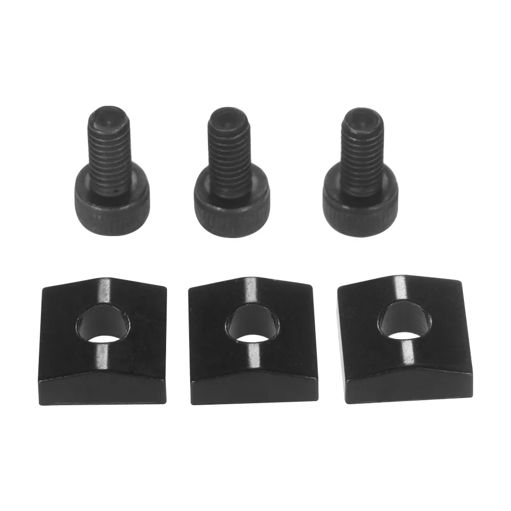 3pcs Electric Guitar Tremolo Bridge String Locks Strings Locking System Metal Nut Block & Clamp Hex Screws Guitar Accessories