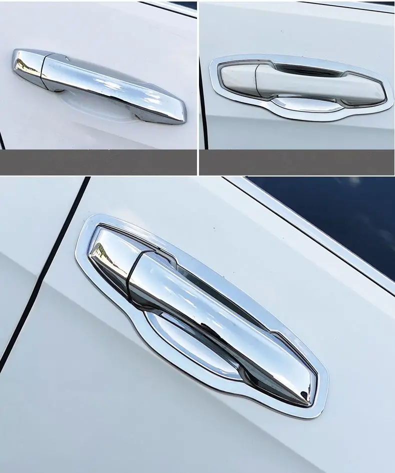 For new Skoda Kodiaq 2017-2023 Chrome Car 2025 Side Door Handle Cover Bowl Trim Sticker Styling Accessories