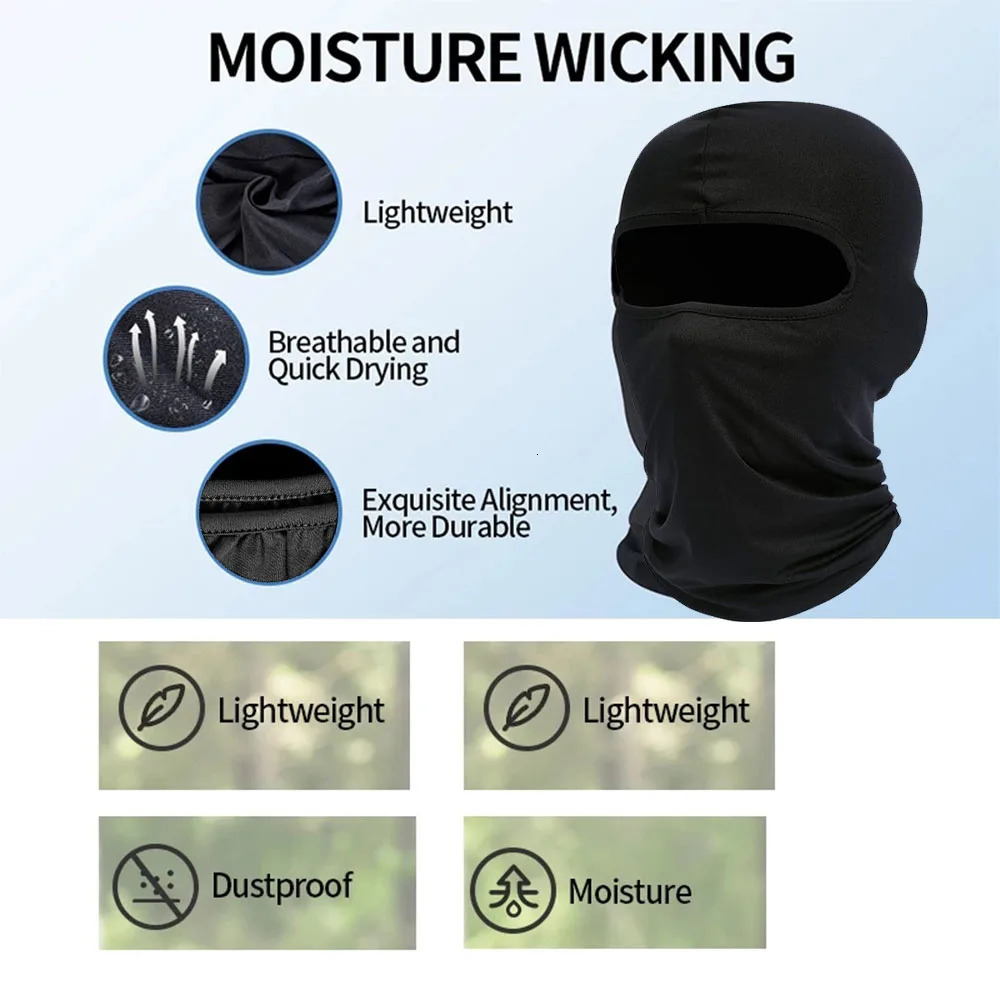 Ski Mask for Men Full Face Mask Balaclava Black Ski Masks Covering Neck Gaiter 240520