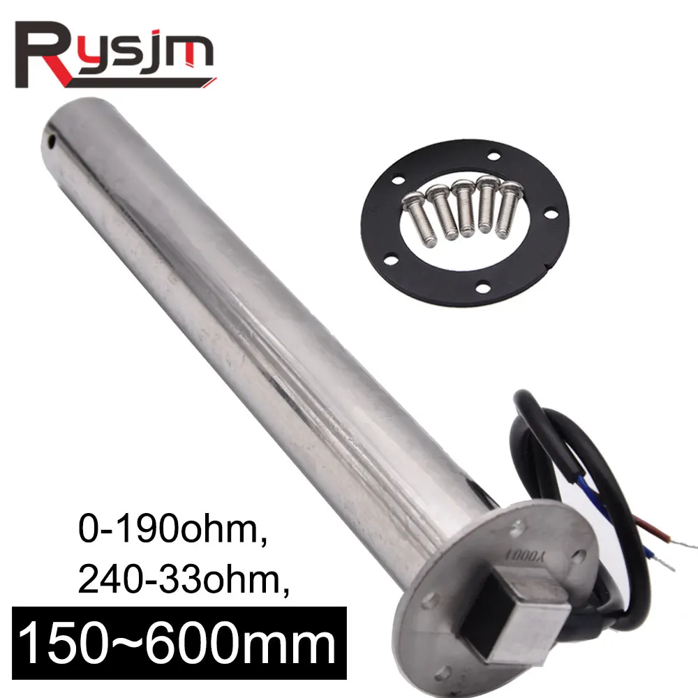 150mm~600mm Sewage Level Gauge Sensor Marine Boat Car Fuel Sender Unit Water Level gauges 0-190 240-33ohm water level indicator