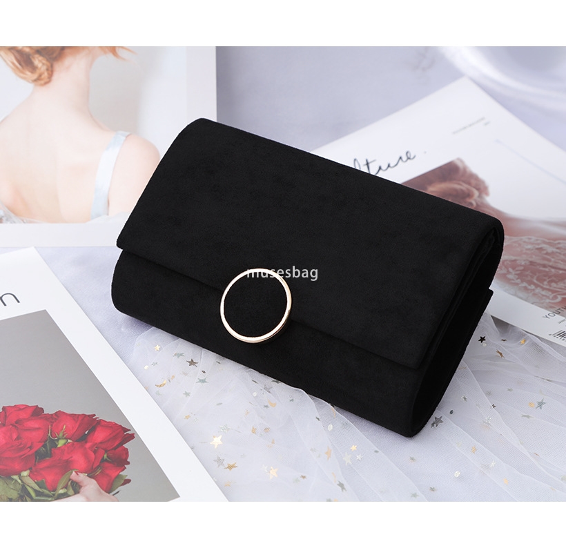 Designer women's bag high-quality dinner bag metal buckle velvet cloth handbag red dress chain women's bag crossbody bag