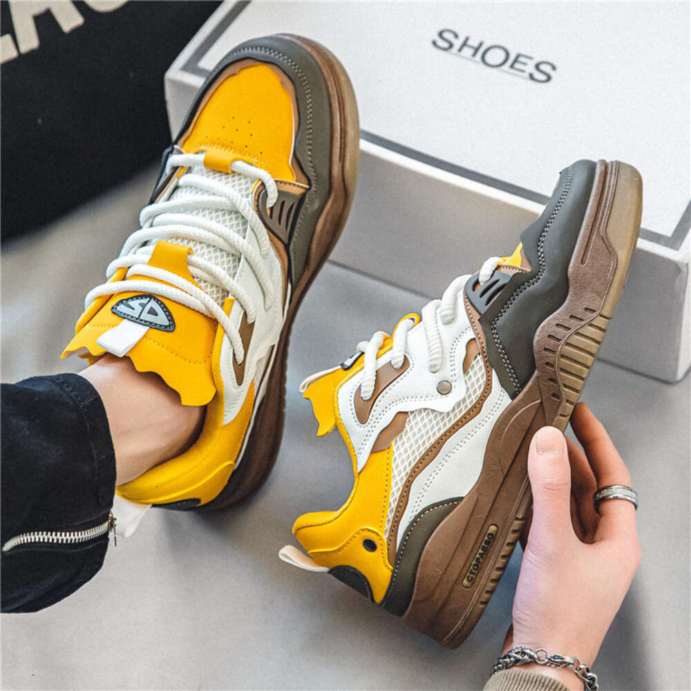 Ddmyoutdoor New Spring Summer Fashion Platform For Comfortable Flat Casual Sneaker Men Lace Up Skateboard Sneakers