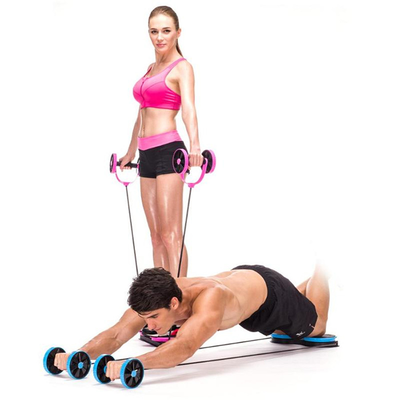 hot sale Indoor Multifunctional Abdominal Muscle Trainer Twist Waist Arm Power Gym Equipment Portable Home Gym Exercise Abs Wheel Roller