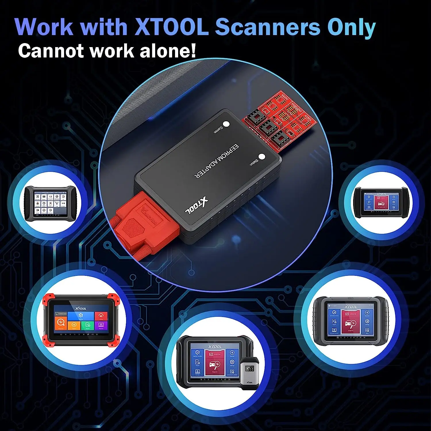 XTOOL EEPROM Adapter Key Programmer Read PINCODE Immobilizer Reader X100PAD3 X100MAX IK618 EZ400PRO D7 D8 D9 IP616 IP819 A80PRO