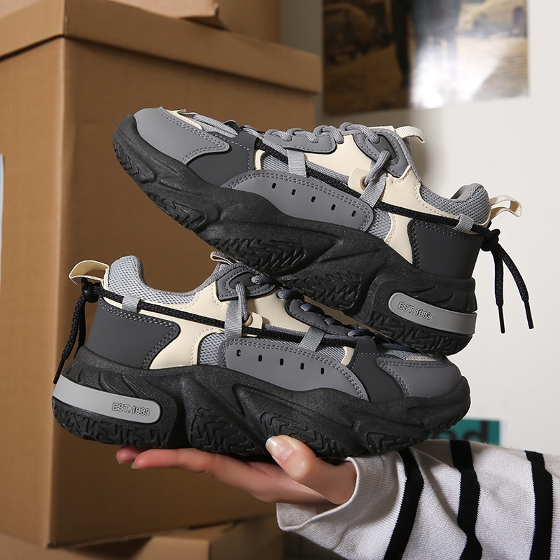 wear-resistant versatile Summer new fashionable breathable thick soled casual running sports shoes Lhshoe