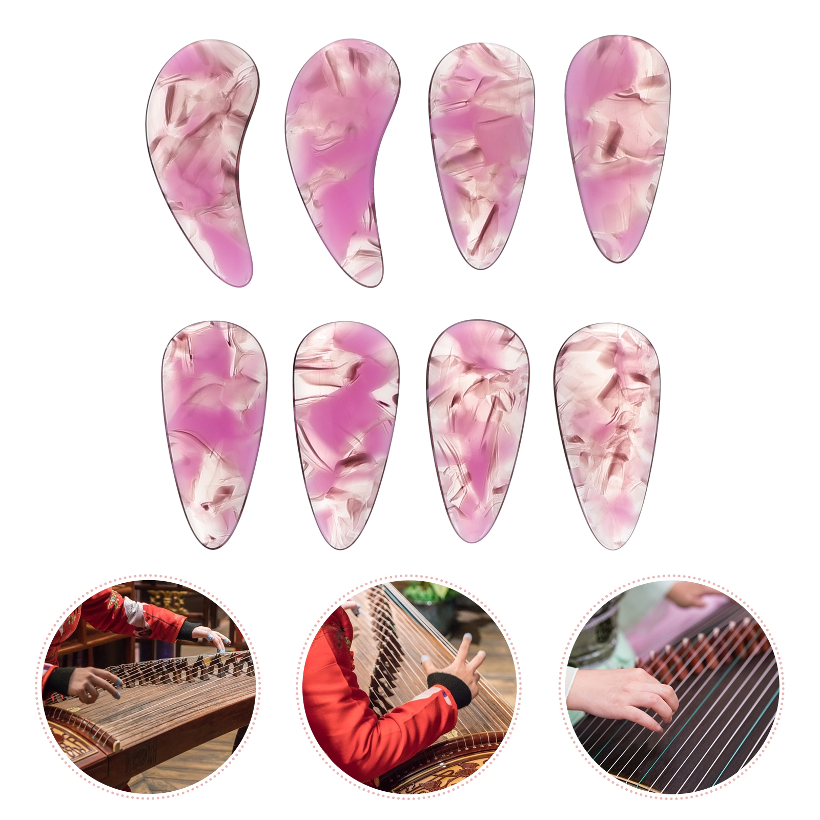 Guitar 2025 Picks Thumb Pick Finger new Thing Guzheng Bass Instrument Strings The Strap Holder Attach Tape Custom Chinese Thin Black