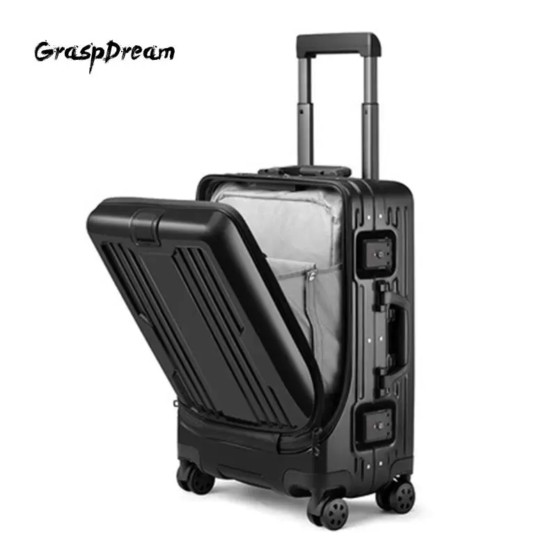 toolsbox Suitcases GraspDream Business Trip Fashion High Quality Noble Rolling Luggage 20 Inch PC Travel Suitable For Short Trips Trolley Su