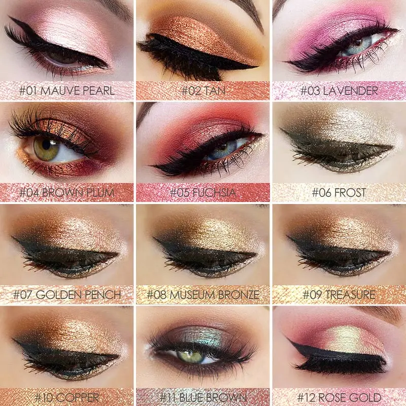 High Eyeshadow Glitter FOCALLURE Liquid Pigment Dia Eye Shadow Powder Shimmer Shining Colors Eyes Makeup Women Cosmetics s