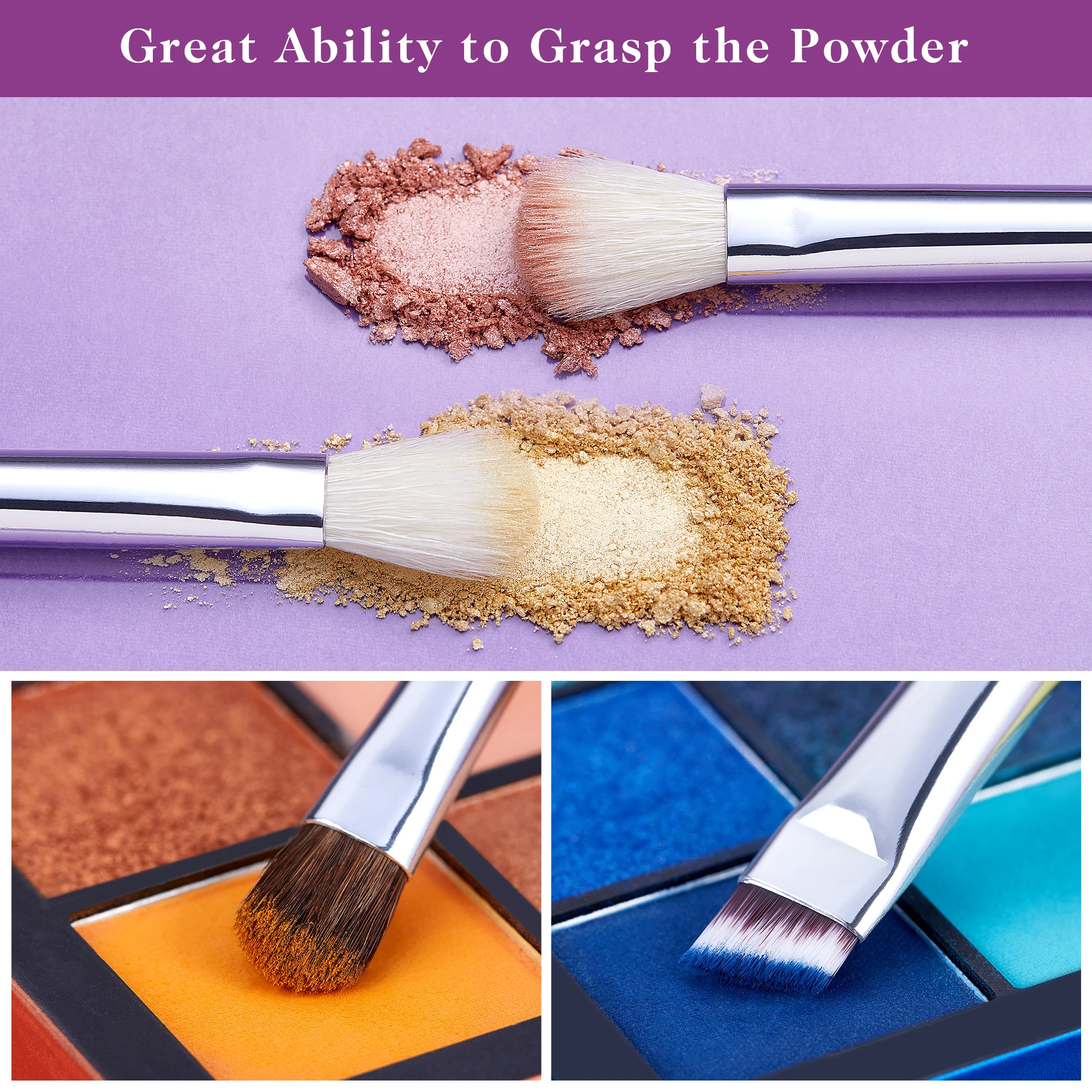 efaea Eye pcs Jessup Brushes set Professional Makeup Set Beauty Shadow Blending Natural synthetic hair Black Sier