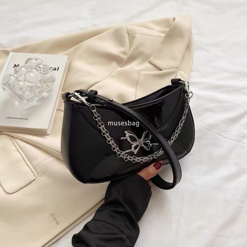 Designer women's bag niche fashion high-quality single shoulder underarm bag women's summer silver mini crossbody bag