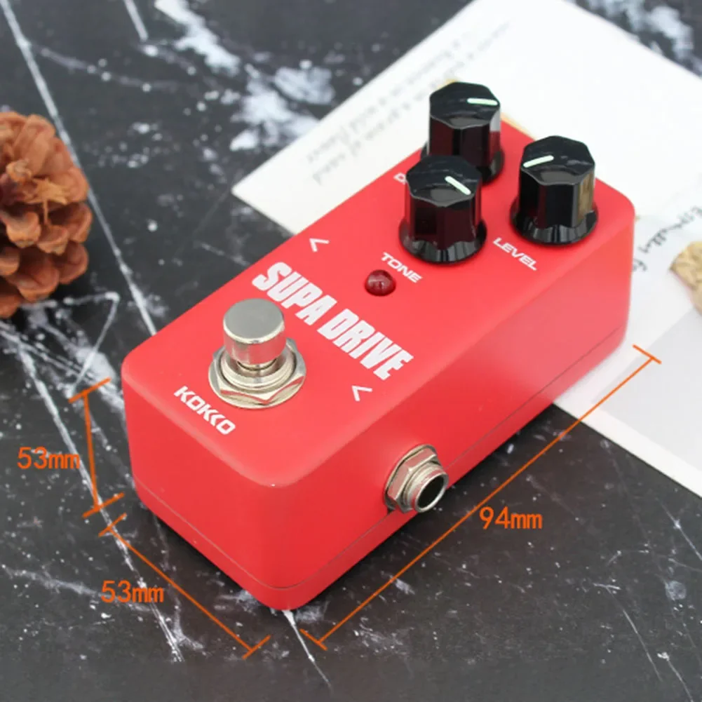 KOKKO Electric Guitar Effect Pedal FOD5 SUPA DRIVE Overdrive Effect Pedal True Bypass Single Guitar Pedal Guitar Accessories