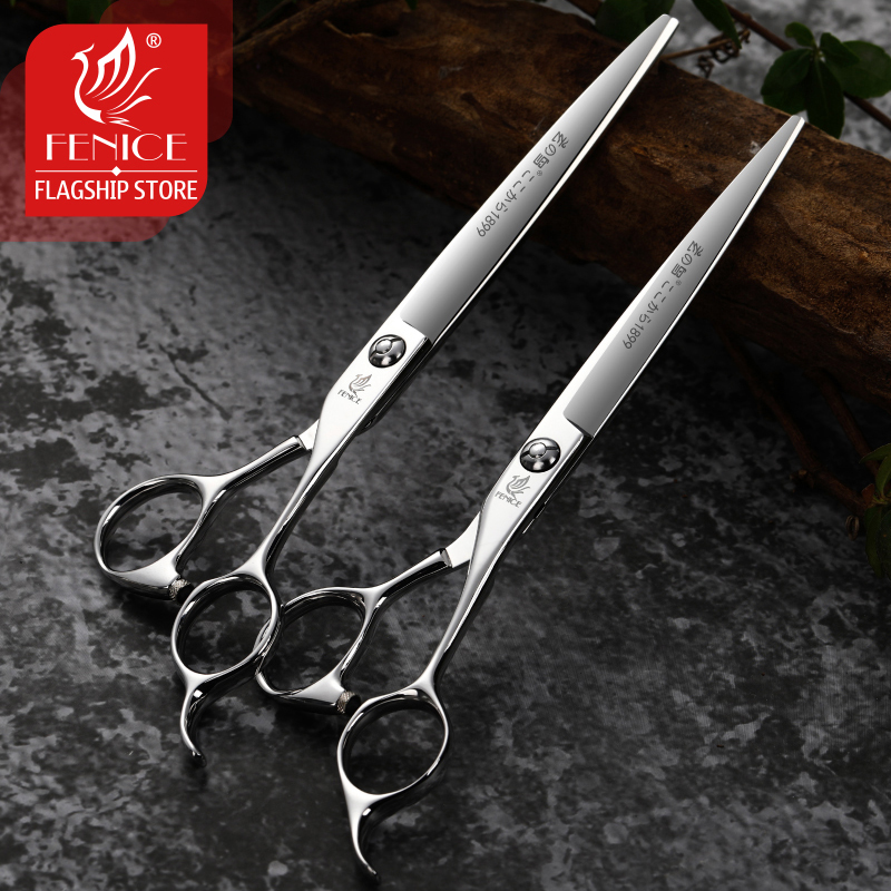 Fenice 7 inch 7.5 inch VG10 steel pet grooming scissors for dogs cutting scissors pet scissors grooming shears tesoura tijeras