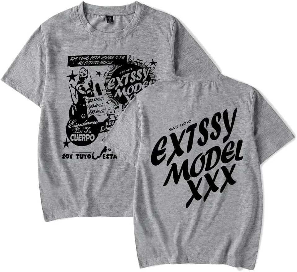 Men's T-Shirts Junior H Sad Boyz Tour Merch Tee Summer Women Men Fashion Casual Crewneck Short Sleeve T-Shirts Y240522